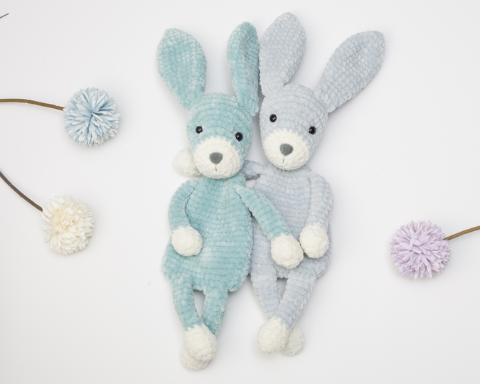 Bunny lovey crochet pattern, snuggler, plush lovey cuddle toy