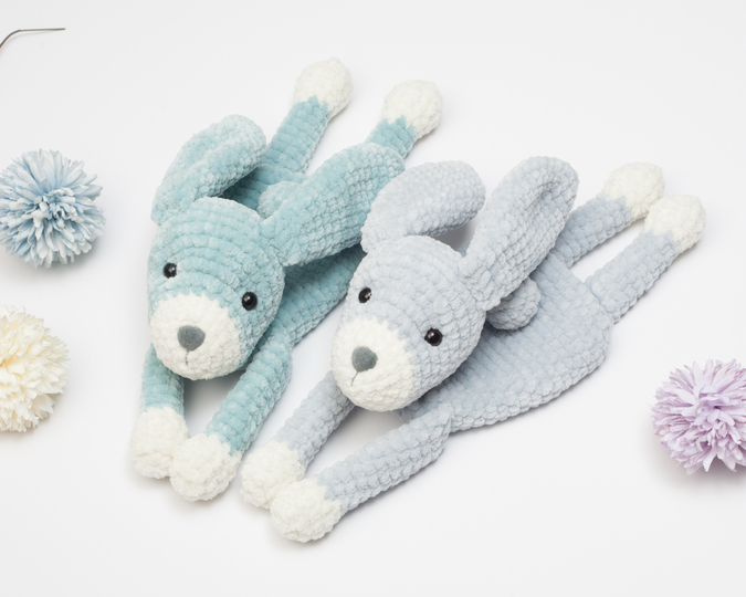 Bunny lovey crochet pattern, snuggler, plush lovey cuddle toy