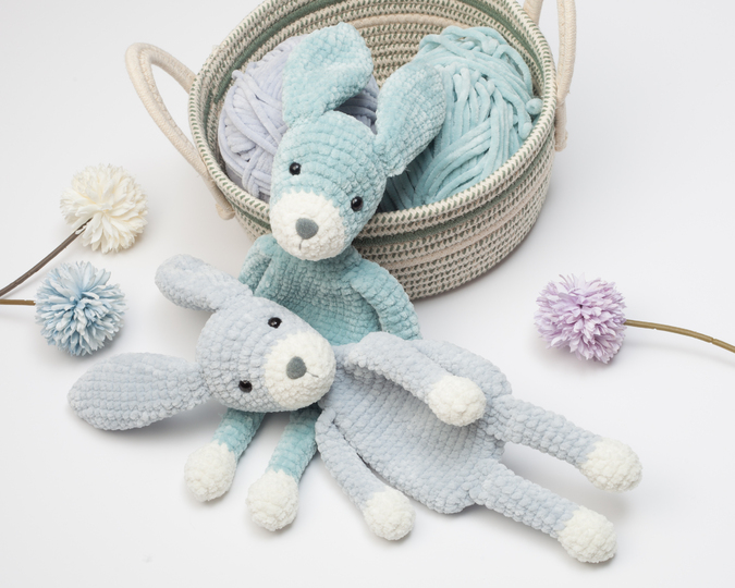 Bunny lovey crochet pattern, snuggler, plush lovey cuddle toy
