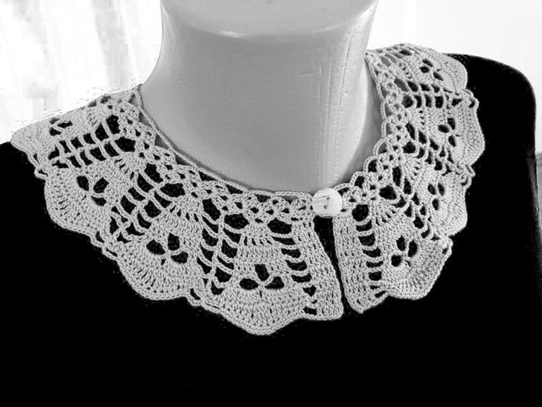 Crochet Skull Collar Pattern, Crochet Pattern, Halloween Skull Pattern