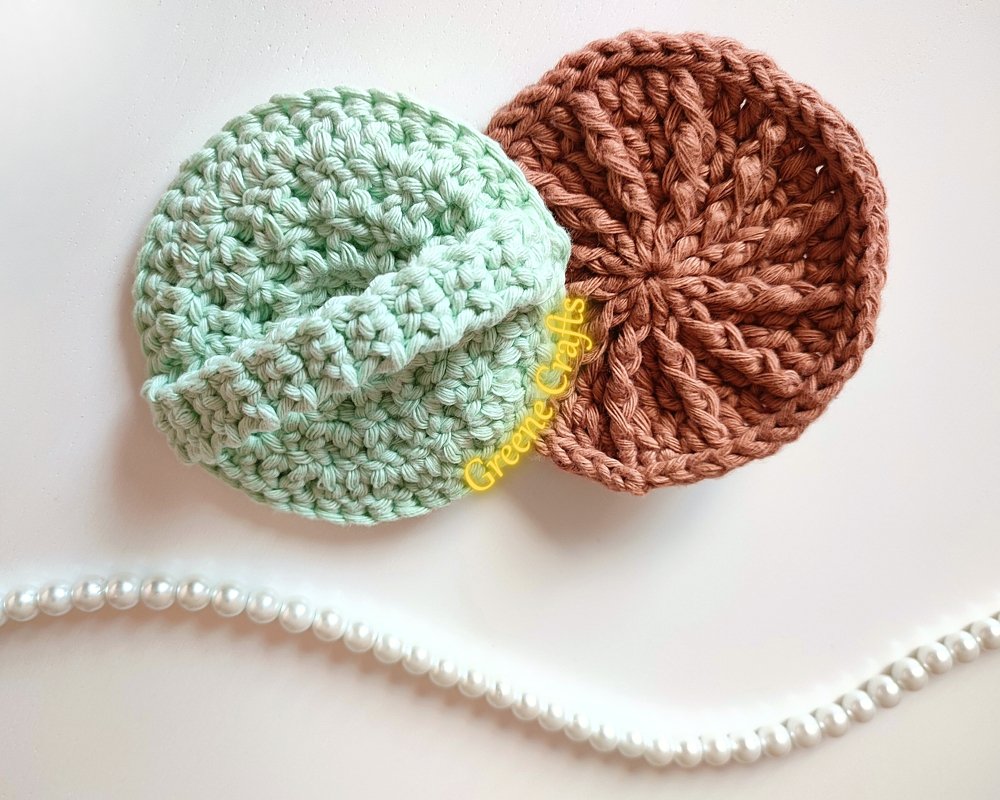 Spa Set Crochet Bundle - Bath Pouf, Face Scrubbies, Soap Saver, Washcloth - Image 5