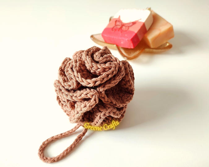 Spa Set Crochet Bundle - Bath Pouf, Face Scrubbies, Soap Saver, Washcloth