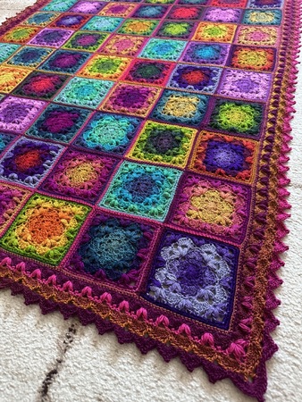 Magic Eye Throw Blanket Overlay Mosaic Crochet Pattern 