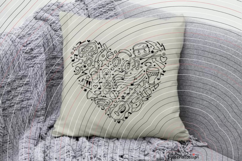 music heart Plotterdatei SVG DXF