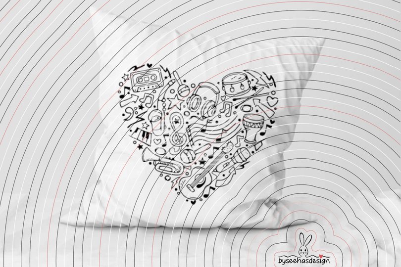 music heart Plotterdatei SVG DXF