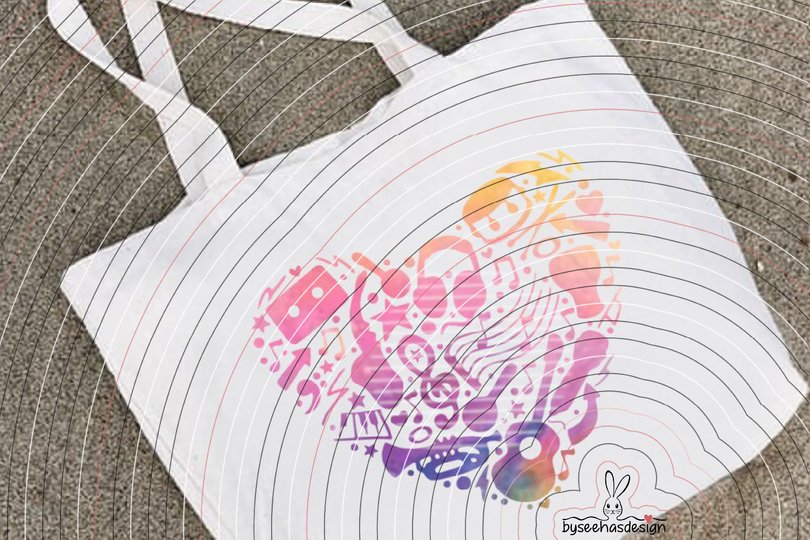 Musik Herz Plotterdatei SVG DXF