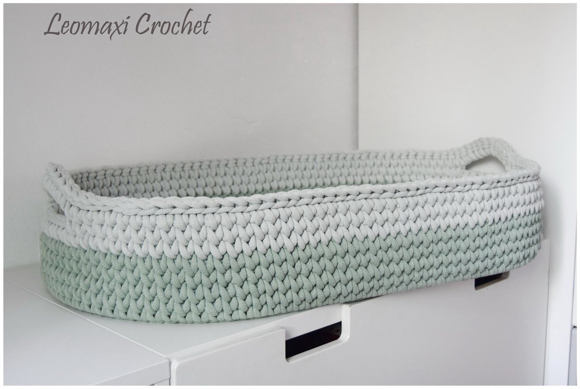 NOÈ - Crochet changing basket + diaper basket, set baby, gift, birth - Image 4