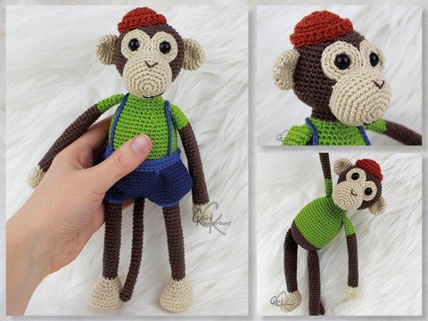 Affe Jimmy - Häkelanleitung von CaroKunterbunt