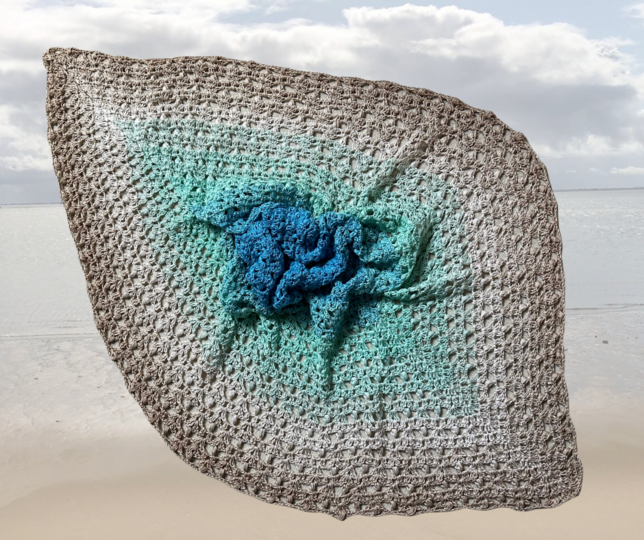 Häkelanleitung Dreieckstuch "Karibikperle"