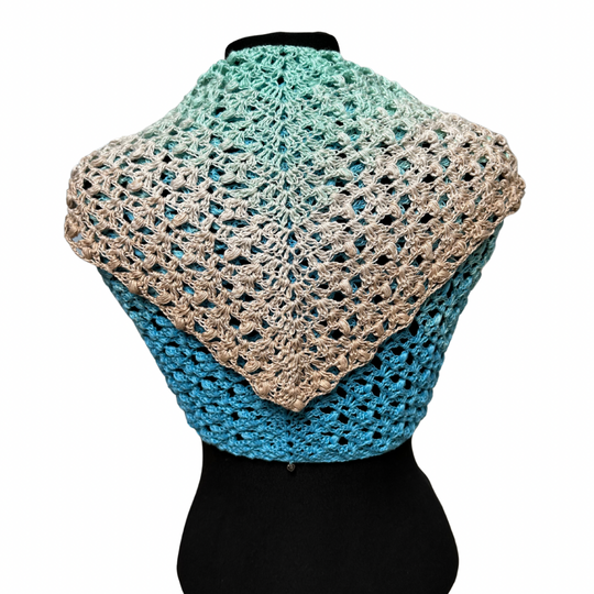 Häkelanleitung Dreieckstuch "Karibikperle"