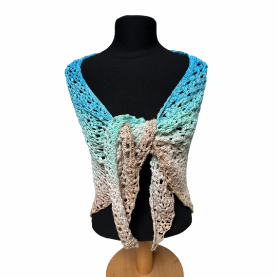 Häkelanleitung Dreieckstuch "Karibikperle"