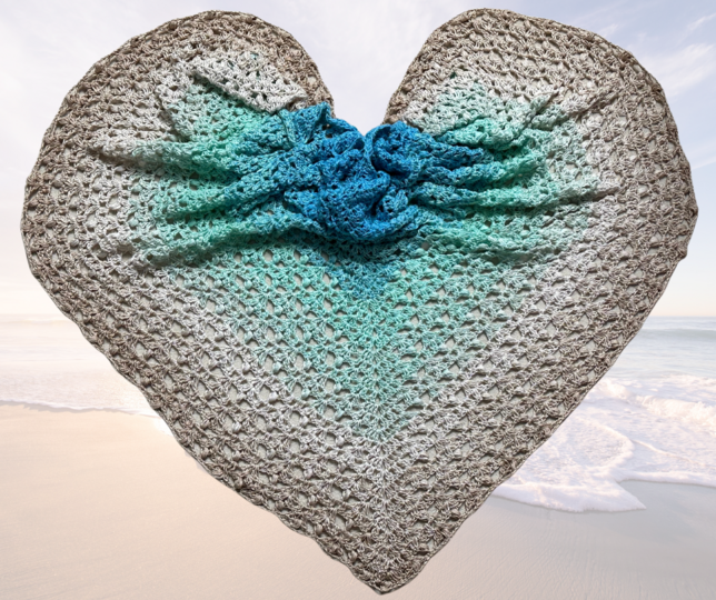 Häkelanleitung Dreieckstuch "Karibikperle"