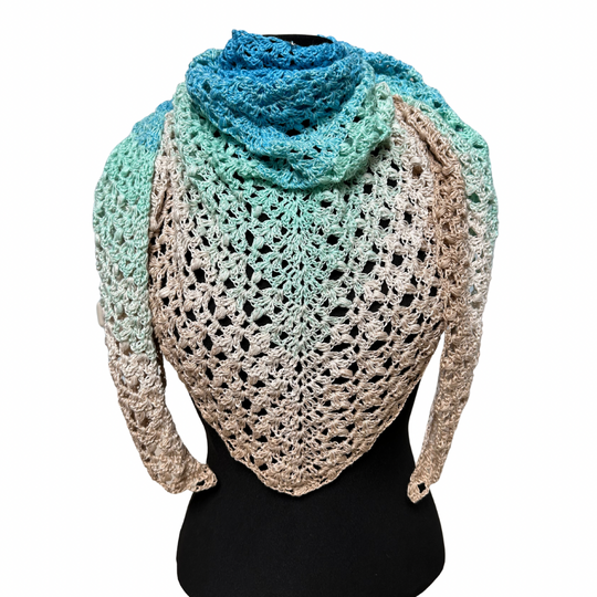 Häkelanleitung Dreieckstuch "Karibikperle"