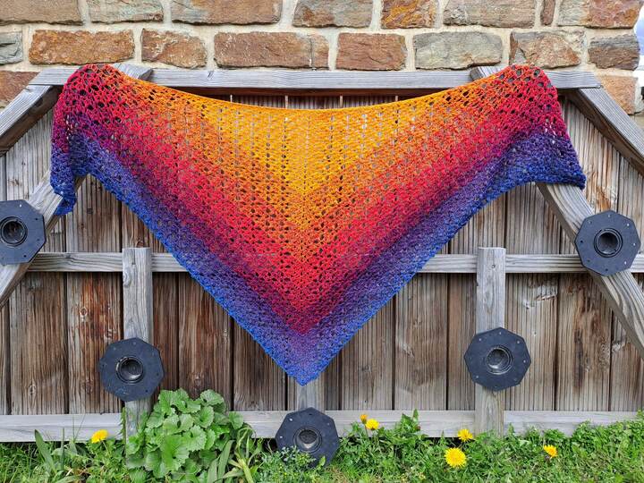 Häkelanleitung Dreieckstuch "Karibikperle"