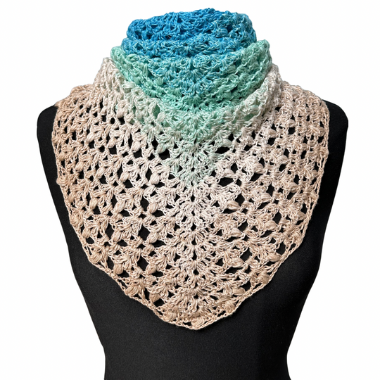 Häkelanleitung Dreieckstuch "Karibikperle"