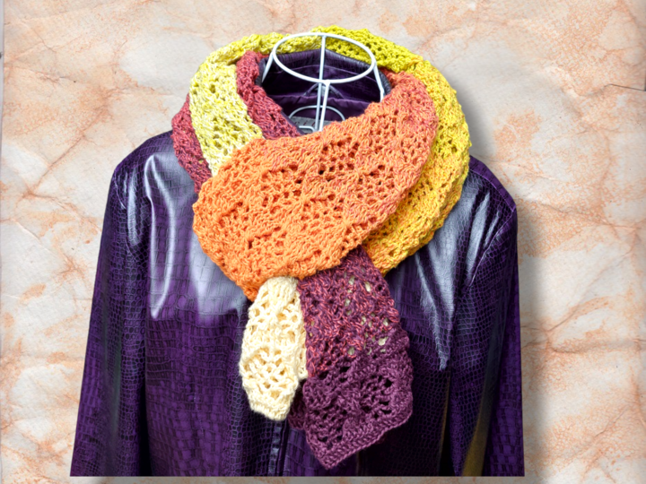 Schal / Stola „Starshine BE“ - Häkelanleitung