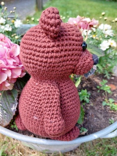 Kuschelbär Teddy Bär Krümel mit Kragen ca. 20 cm hoch