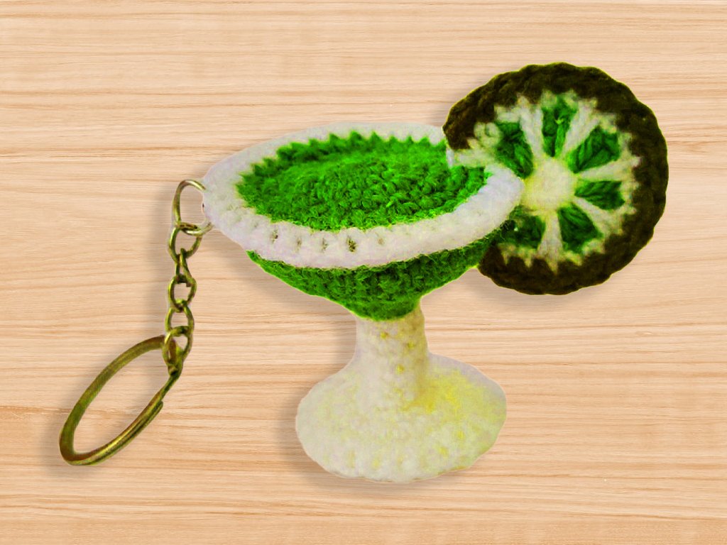 Crochet glass of lemon keychain PDF pattern - Image 4