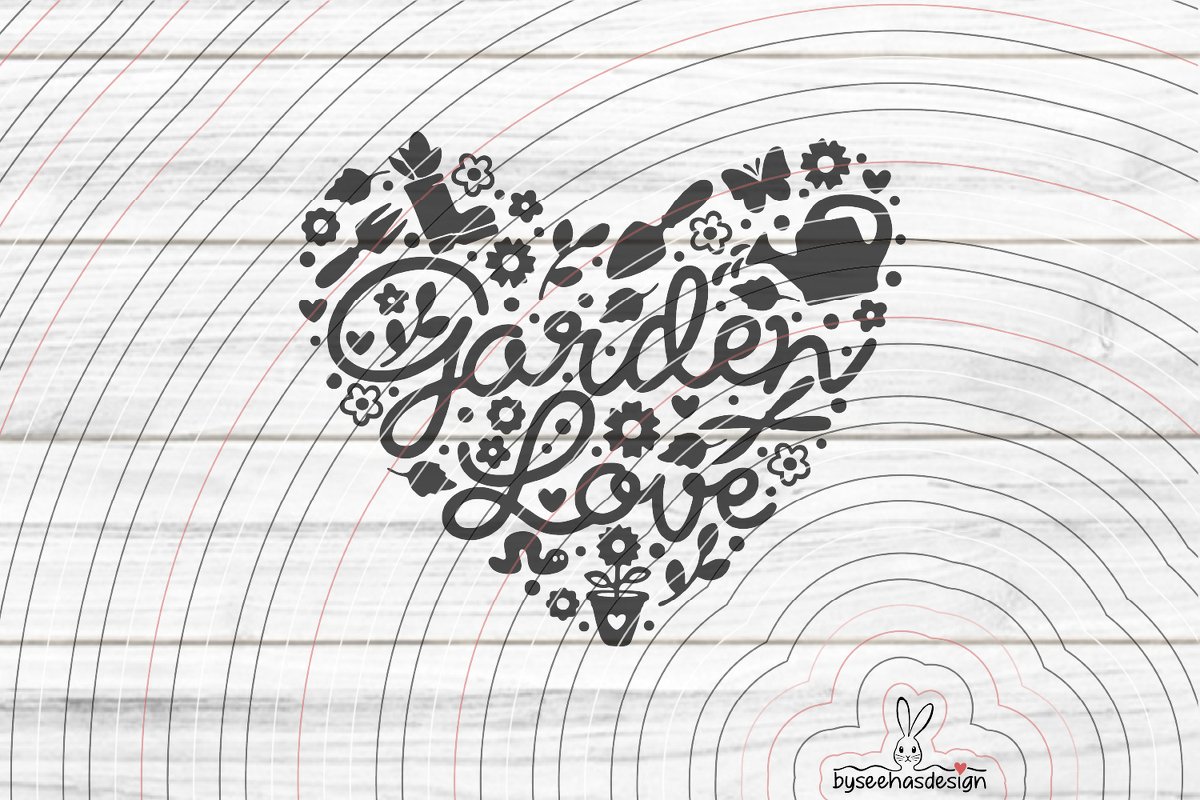 Garden Love Plotterdatei SVG DXF - Bild 2
