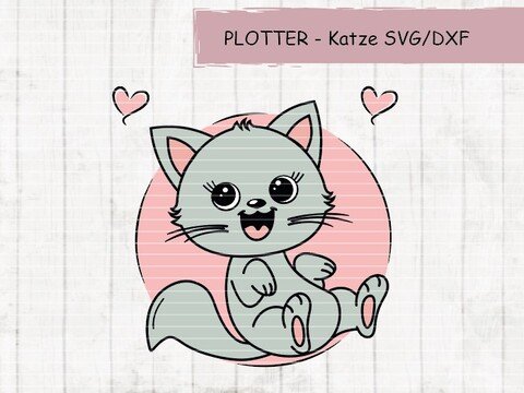 NEU Plotterdatei süße Katze