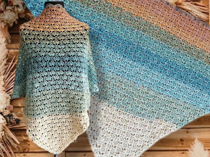 Tulipalove 2.0 - Anleitung für ein Häkeltuch