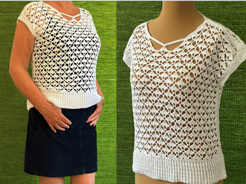 Luftiges Sommer-Shirt Häkelanleitung