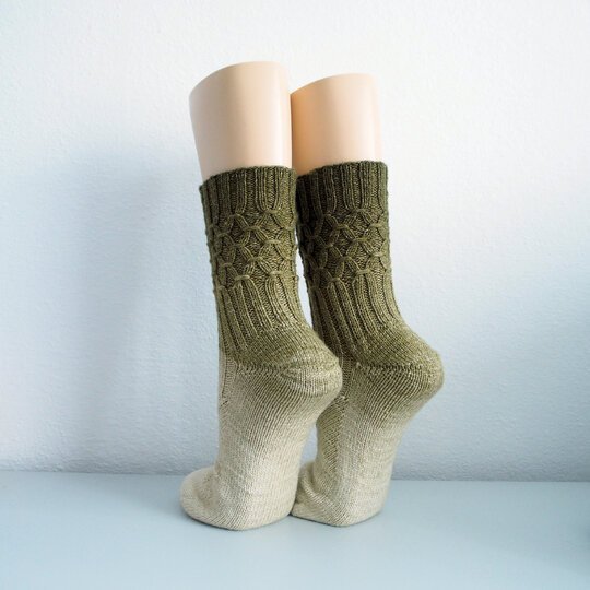 Juliana - sock pattern with smocked texture