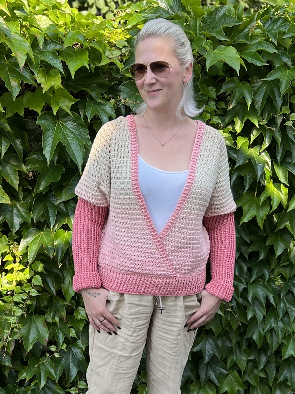 Häkelanleitung Pulli 2in1 "Glamour Nr. 23/8" - Bild 9