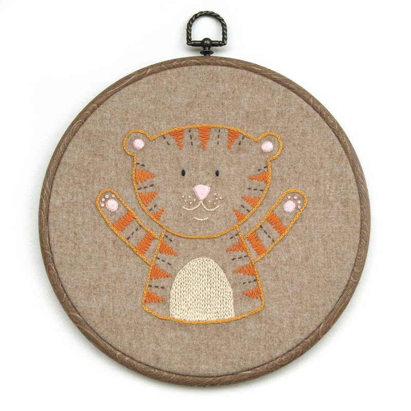 Embroidery Pattern Little Tiger for Childs Birth Beginner