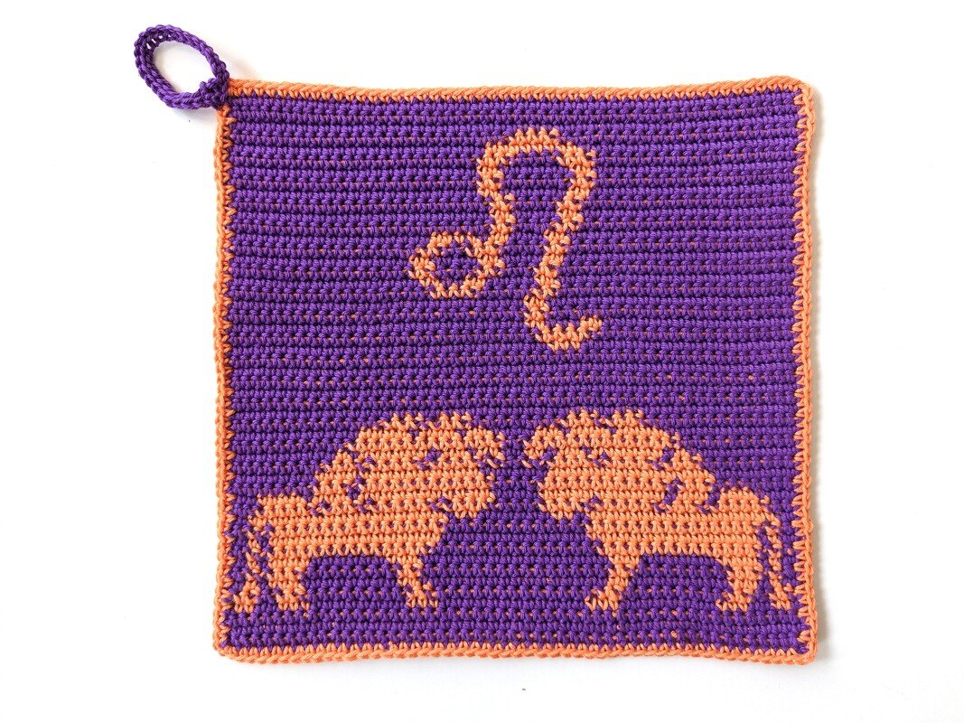 SET all 12 zodiac signs as cloth / potholders - crochet pattern - Image 2