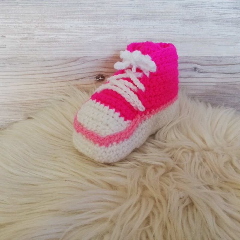 Häkelanleitung Baby Schuhe mit einer Sohlenlänge von 10 cm - Bild 2