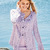 Jacke mit Rundpasse und Ajourmusterstreifen