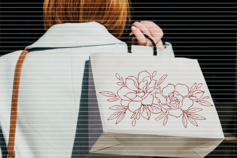 Zwei Rosen Plotterdatei SVG DXF