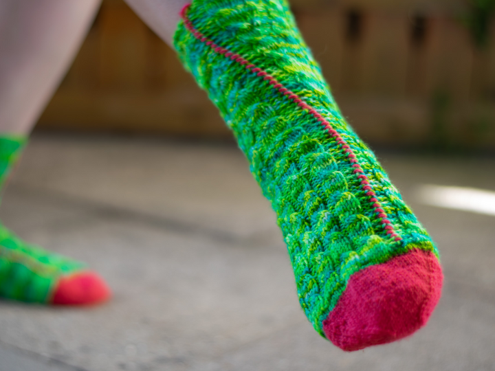 Flat knitted socks "Valgus"