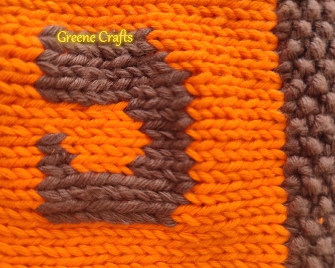 Jack-o-lantern Trick or Treat Bag for Kids - Halloween Bag Knitting Pattern