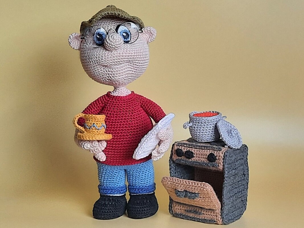 Matthias im Ruhestand - Amigurumi Häkelanleitung