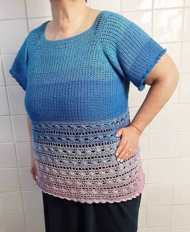 Häkelanleitung Sommershirt Liana - Bild 6
