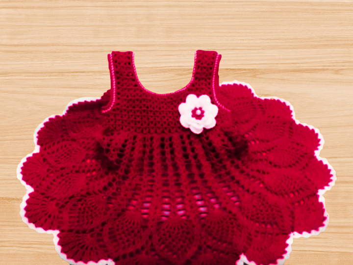 A Crochet Baby Dress PDF pattern