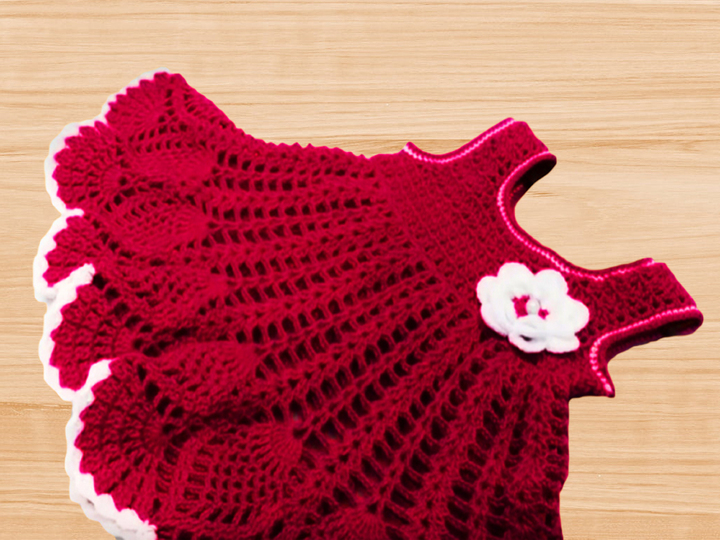 A Crochet Baby Dress PDF pattern