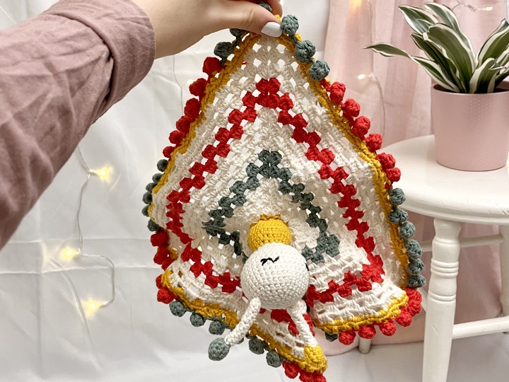 Häkelanleitung Amigurumi Baby Set Raupe | Rassel, Greifling, Schnuffeltuch