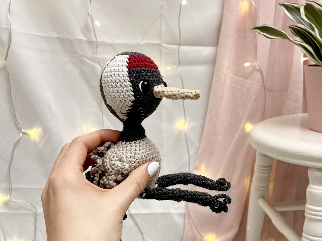 Crochet Pattern Amigurumi Bird Crane | Plushie | English and German - Image 4