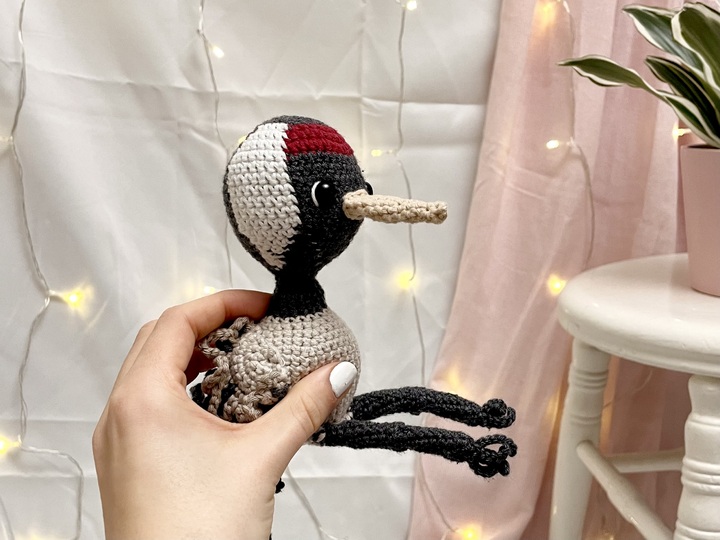 Häkelanleitung Amigurumi Vogel Kranich | Anleitung für Plüschtier