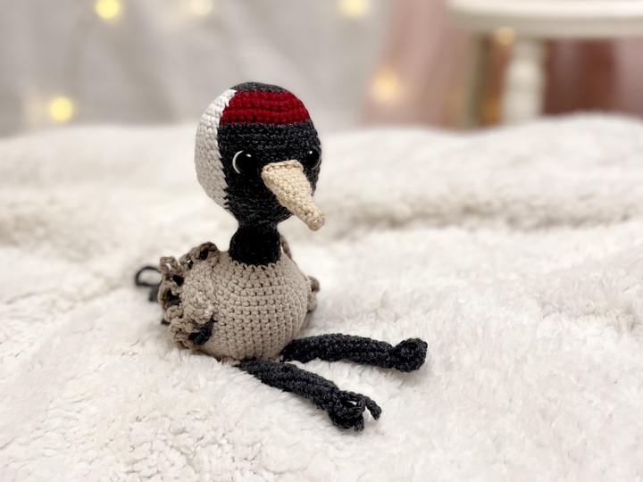 Häkelanleitung Amigurumi Vogel Kranich | Anleitung für Plüschtier