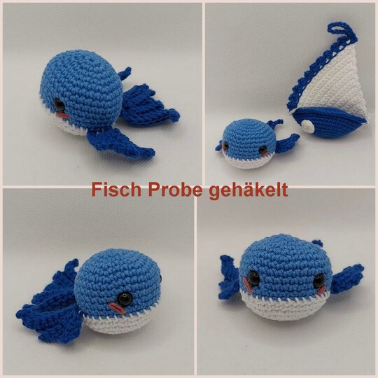 Süße Amigurumi Fische häkeln - Häkelanleitung PDF