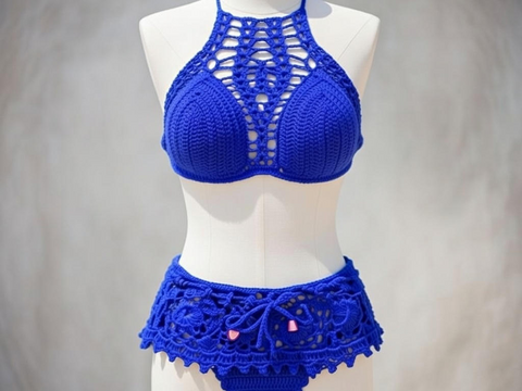 Häkel-Bikini-Set Muster PDF + Video Tutorial Top Only | nontycrochet