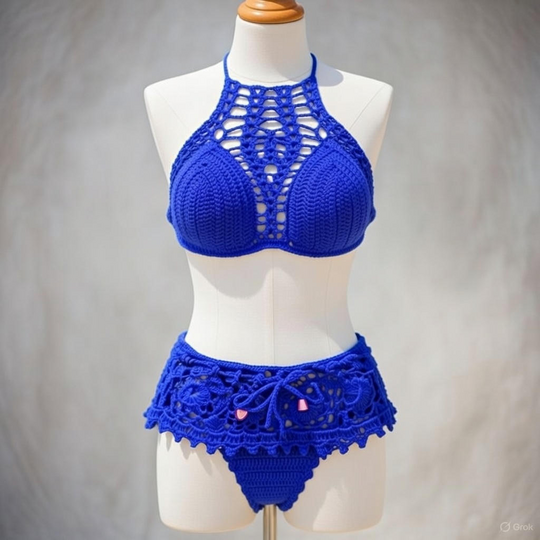 Häkel-Bikini-Set Muster PDF + Video Tutorial Top Only | nontycrochet