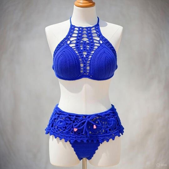 Häkel-Bikini-Set Muster PDF + Video Tutorial Top Only | nontycrochet