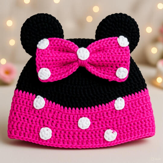 Crochet Baby Beanie Hat Pattern PDF, Pom Pom Ombre Hat