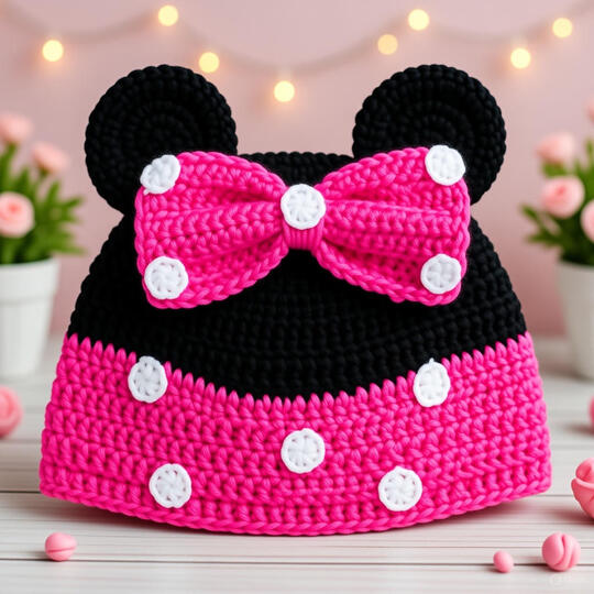 Häkelanleitung Baby Mütze PDF, Ombre Bommel Beanie