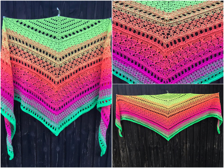 Häkelanleitung - Tuch "Clarice" - flach